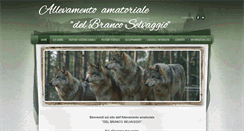 Desktop Screenshot of ilbrancoselvaggio.com
