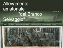 Tablet Screenshot of ilbrancoselvaggio.com